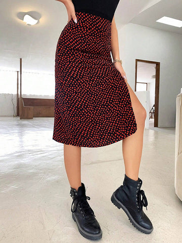 Relaxiva High Split Allover Skirt