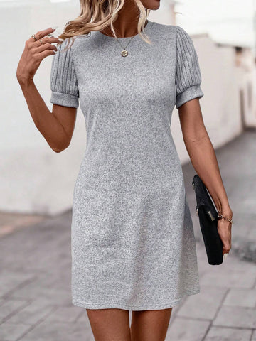 Puff Sleeve Elegant Dress
