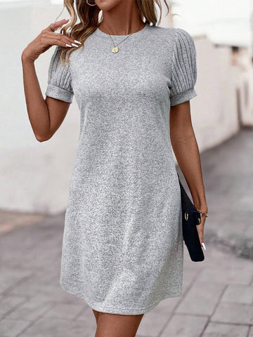 Puff Sleeve Elegant Dress