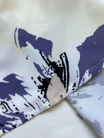 Relaxiva Women Floral Print Vacation Elegant Mid-Length Skirt