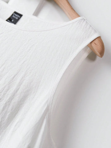 Women Casual Sleeveless Asymmetrical Hem Design Short Dress, Spring/Summer