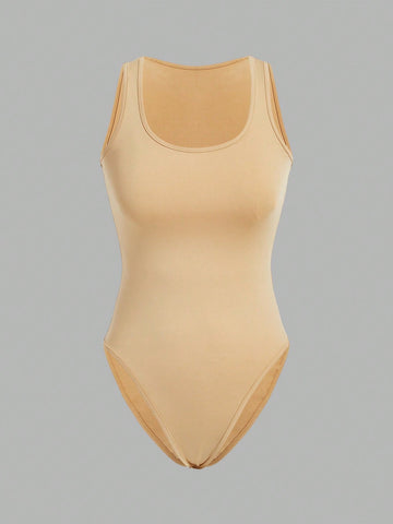 3pcs/Set Slim Fit Women'S Vest Bodysuit