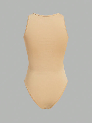 3pcs/Set Slim Fit Women'S Vest Bodysuit