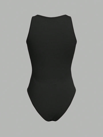 3pcs/Set Slim Fit Women'S Vest Bodysuit