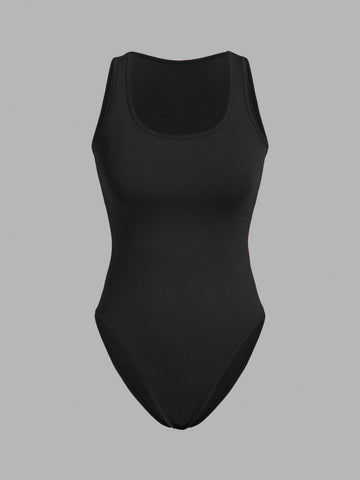 3pcs/Set Slim Fit Women'S Vest Bodysuit