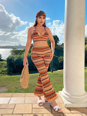 Bohemian Beachwear 2pcs/Set For Women, Summer