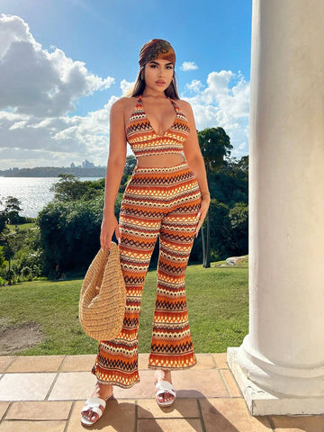 Bohemian Beachwear 2pcs/Set For Women, Summer