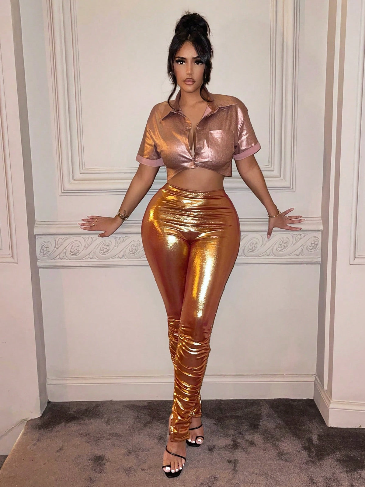 SXY High Waist Ruched Leggings