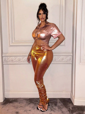 SXY High Waist Ruched Leggings