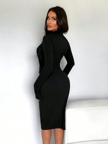 Sexy Hollow Out Skirt Two Piece Set