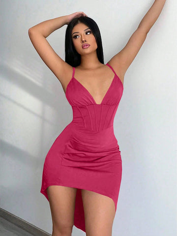 Solid Color Cami Dress