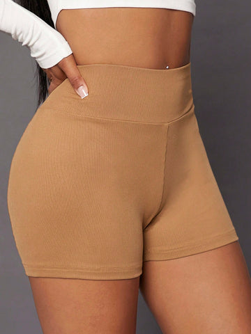 SXY Solid Scrunch Butt Biker Shorts