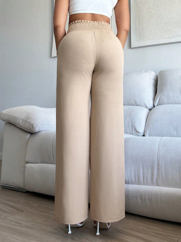 SXY Solid Wide Leg Pants