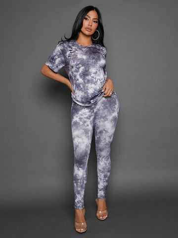 Tie Dye Tee & Leggings