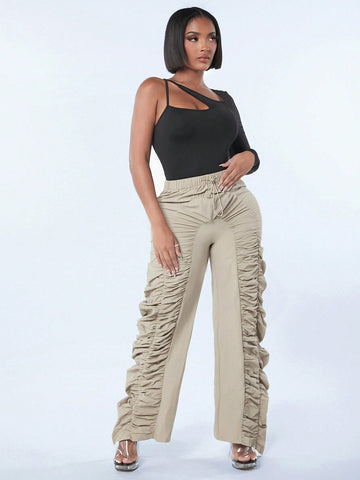 Women'S One Shoulder Hollow Sexy Jumpsuit