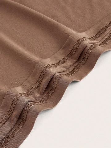 Women 2 Sets Of Summer Solid Color Round Neck Loose Short Sleeve T-Shirt And Shorts Casual Outfit