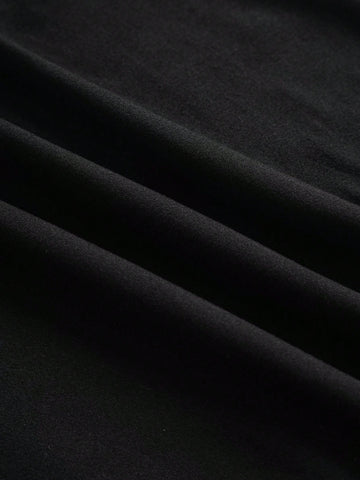 Women's Long Sleeve V Neck Split Wide Leg Jumpsuit