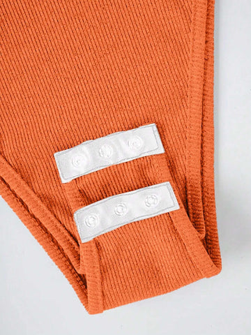 Women's Ribbed Racerback Bodysuit In Solid Color, Summer