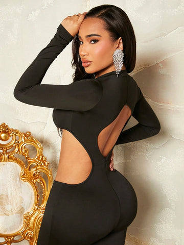 Women's Sexy Cut Out Backless Jumpsuit