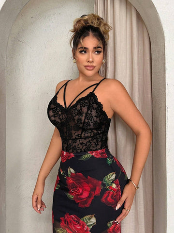 Women's Sexy Lace Bodysuit