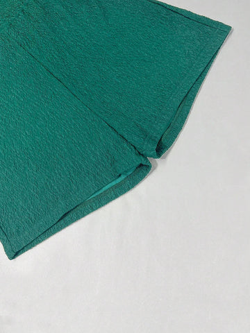 Women's Solid Color V-Neck Backless Sleeveless Jumpsuit