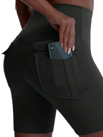 Slayr 2024 High Waist Workout Shorts Sweat-Wicking Basketball Training Running Cycling Shorts