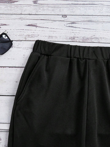 2pcs Women's Casual Hooded Sweatshirt And Sweatpants Set