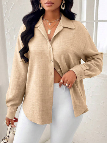 Slayr Autumn And Winter Women's Elegant Shirt With Blue Waist