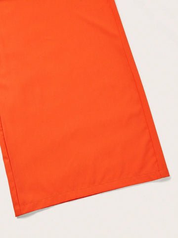 Boho Summer Loose Fit One Shoulder Sleeveless Wide Leg Orange Jumpsuit