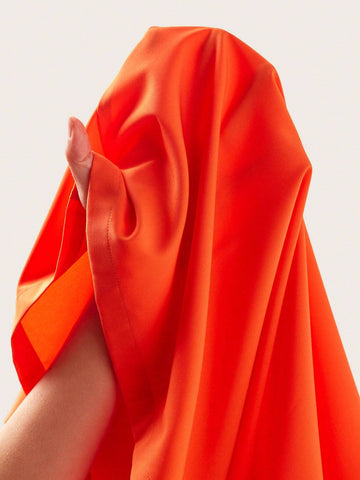 Boho Summer Loose Fit One Shoulder Sleeveless Wide Leg Orange Jumpsuit