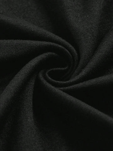 Casual Knit Women's Round Neck Thick Strap Short Jumpsuit