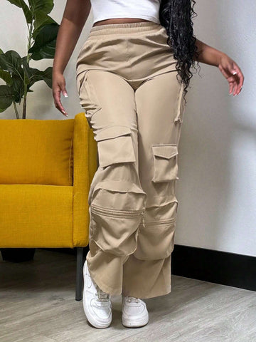 Slayr Casual Street Style Workwear Pocketed Women's Long Pant