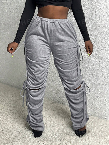 Slayr Drawstring Side Ruched Sweatpants