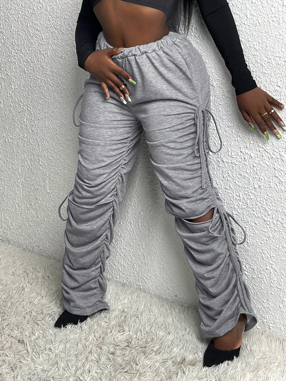 Slayr Drawstring Side Ruched Sweatpants