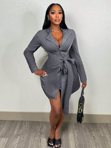 Elegant Sexy Business Short Sleeve Dress For Women