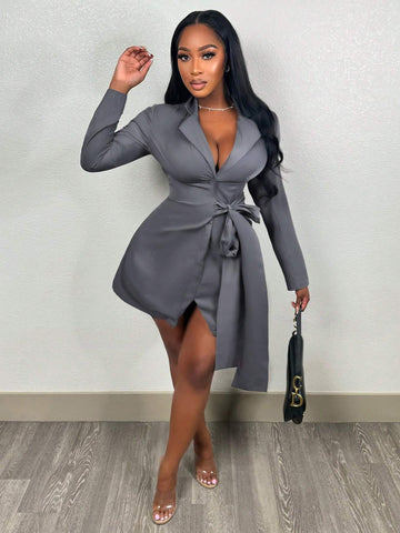 Elegant Sexy Business Short Sleeve Dress For Women
