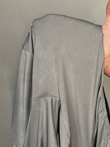 Fashionable Basic Solid Color V-Neck Skinny Jumpsuit