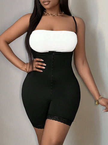 Front Button Short Jumpsuit, Autumn/Winter