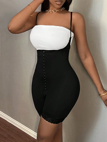 Front Button Short Jumpsuit, Autumn/Winter