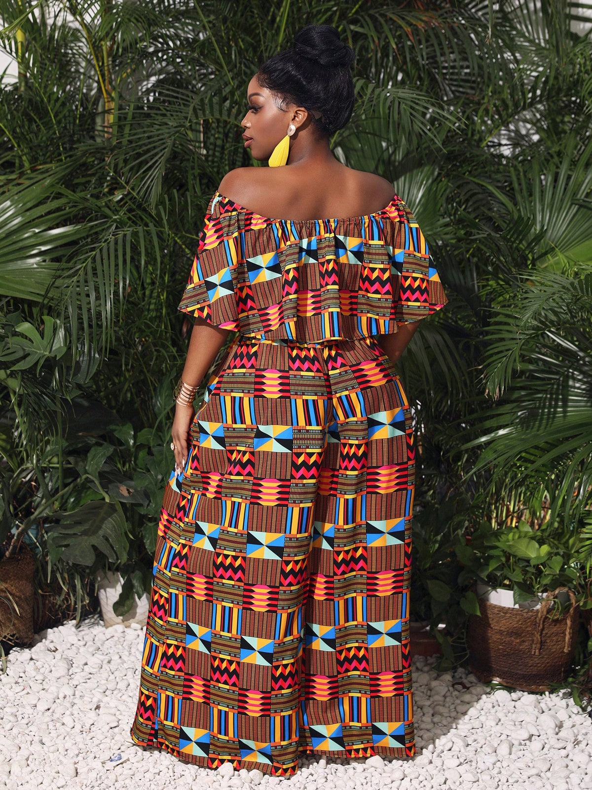 Geometric Printed Vacation Ensemble