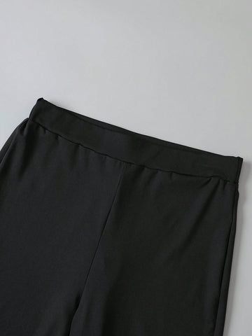 Hip-Hop Street Style Letter Skull Printed Loose Fit Women's 2pcs/Set Short Sleeve T-Shirt And Shorts Suitable For Summer