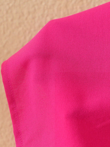 Holiday Drawstring Bandeau Top And Shorts Set