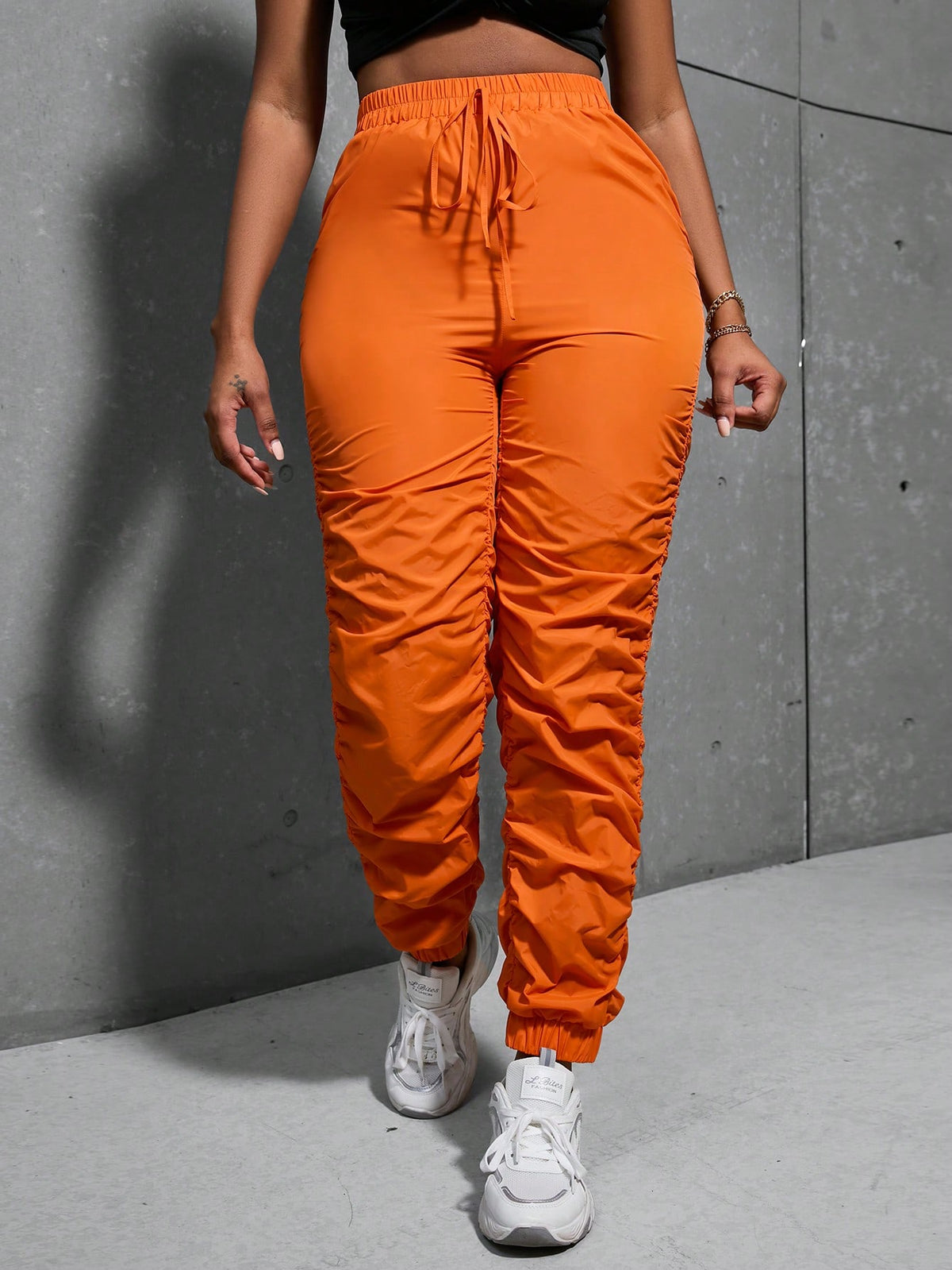Slayr Knot Front Ruched Pants
