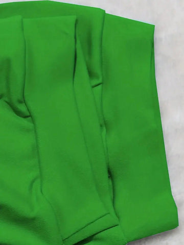 Ladies' Solid Color Off Shoulder Top And Shorts Summer Casual 2pcs/Set