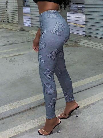 Slayr Letter Graphic Leggings