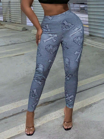 Slayr Letter Graphic Leggings