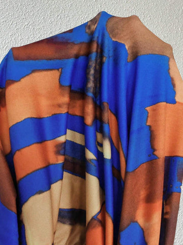 Mock Neck Long Sleeve Minimalist Fitted Short Casual Fashion Printed Dress