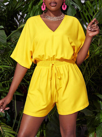 New Summer Loose Jumpsuit Shorts-C For Vacation