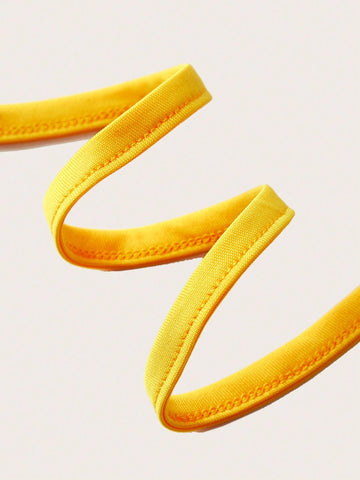 Sexy Cute Beach Vacation Summer Bikini & Print Mini Skirt 2-Piece Set For Women