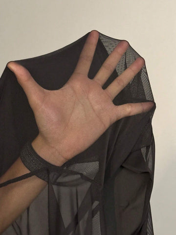 Sexy Sheer V-Neck Padded Jumpsuit With Mesh Insert Pants - DD